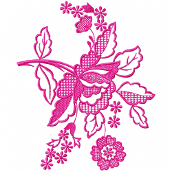 Flowers And Tree Embroidery Design 1 Flowers And Tree Embroidery Design 1
